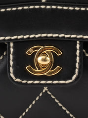 2004 Wild Stitch CC Turnlock Handbag in Black