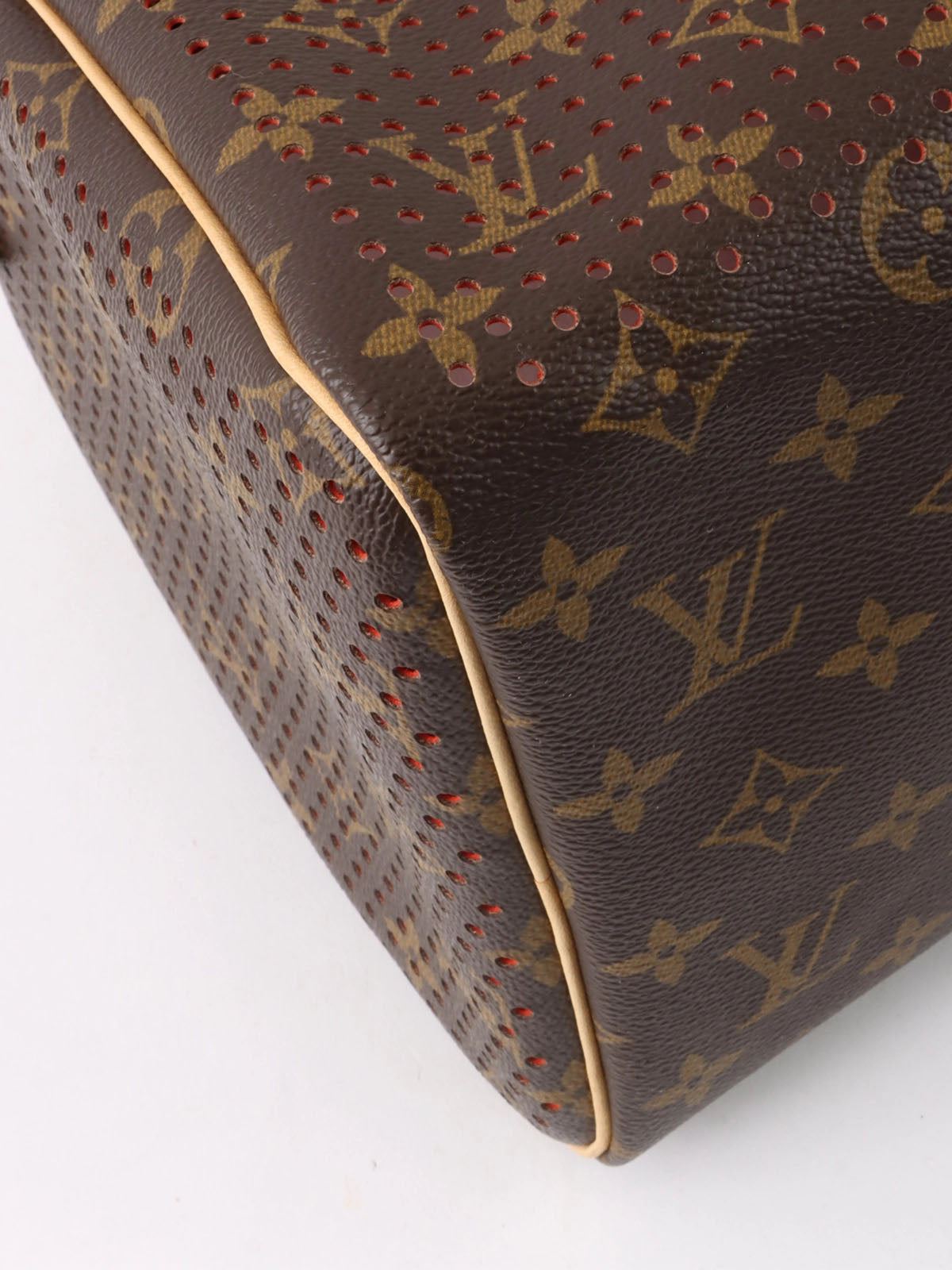 2008 Canvas Monogram PerfoSpeedy 30 Brown/Orange