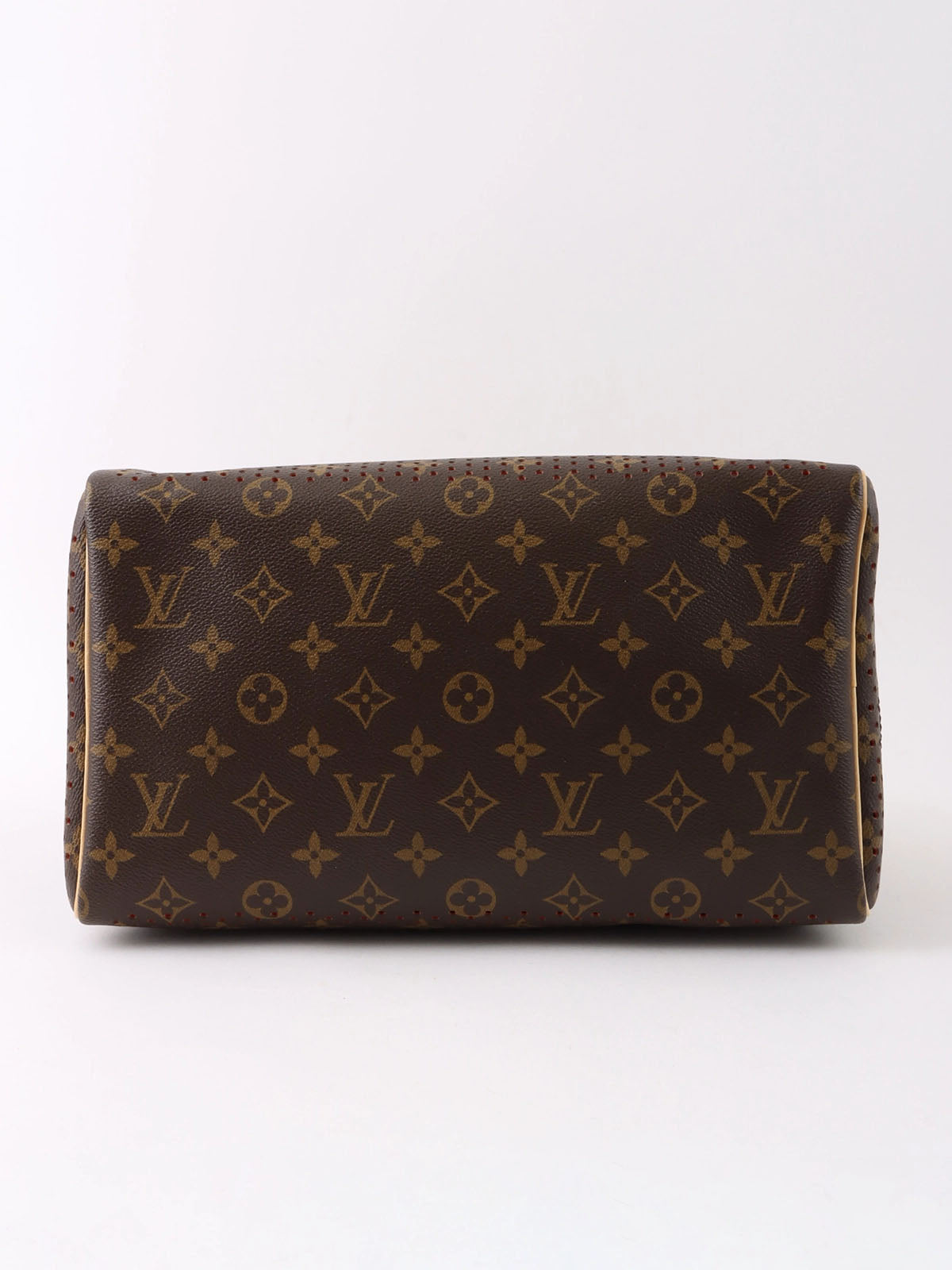 2008 Canvas Monogram PerfoSpeedy 30 Brown/Orange