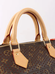2008 Canvas Monogram PerfoSpeedy 30 Brown/Orange