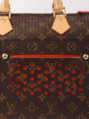 2008 Canvas Monogram PerfoSpeedy 30 Brown/Orange
