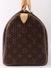 2008 Canvas Monogram PerfoSpeedy 30 Brown/Orange