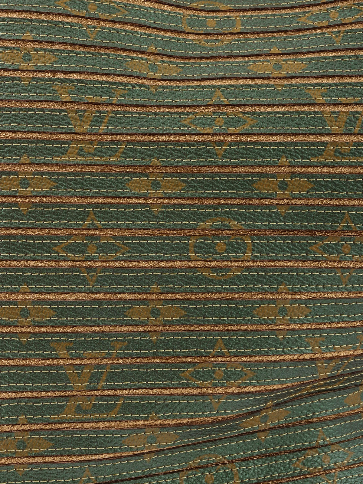 2010 Canvas Monogram Eden Neo Green/Gold
