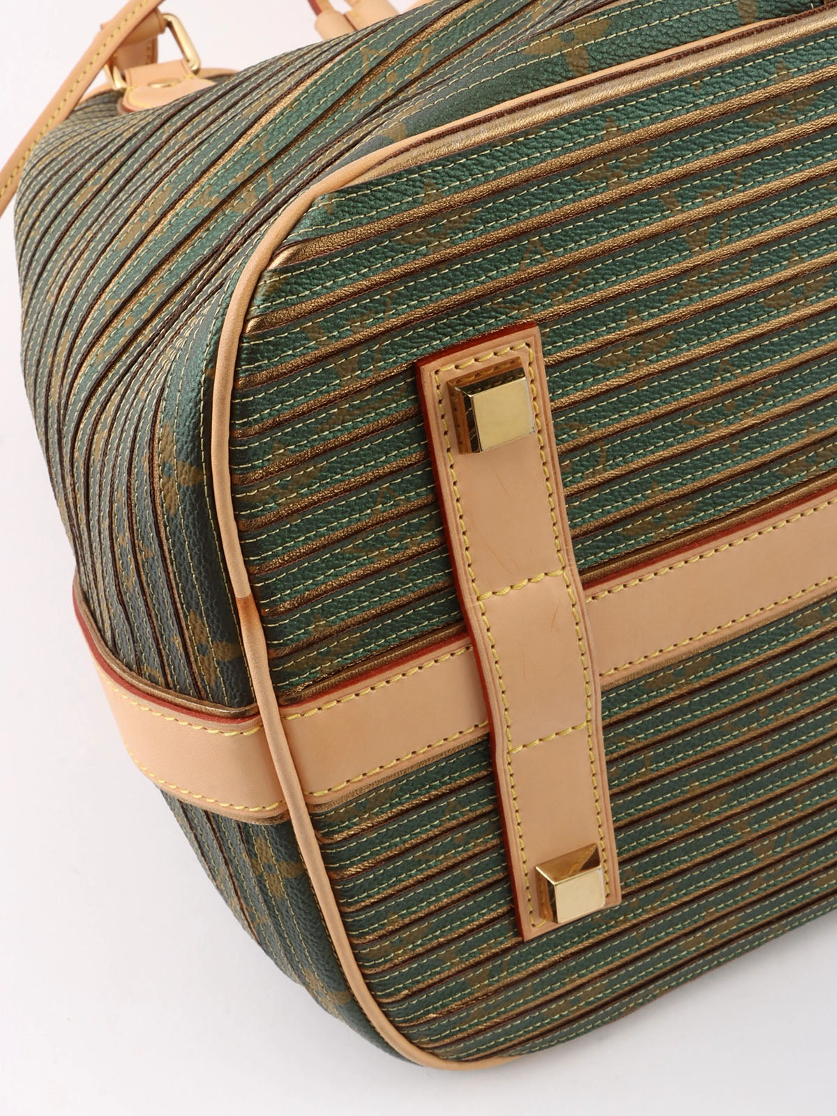 2010 Canvas Monogram Eden Neo Green/Gold