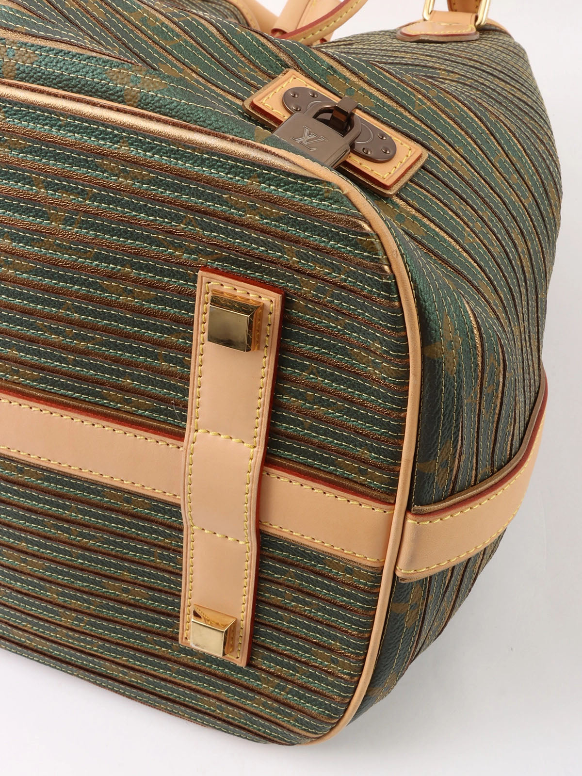 2010 Canvas Monogram Eden Neo Green/Gold