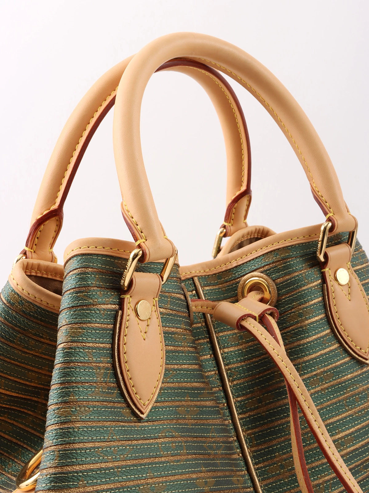 2010 Canvas Monogram Eden Neo Green/Gold