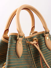 2010 Canvas Monogram Eden Neo Green/Gold