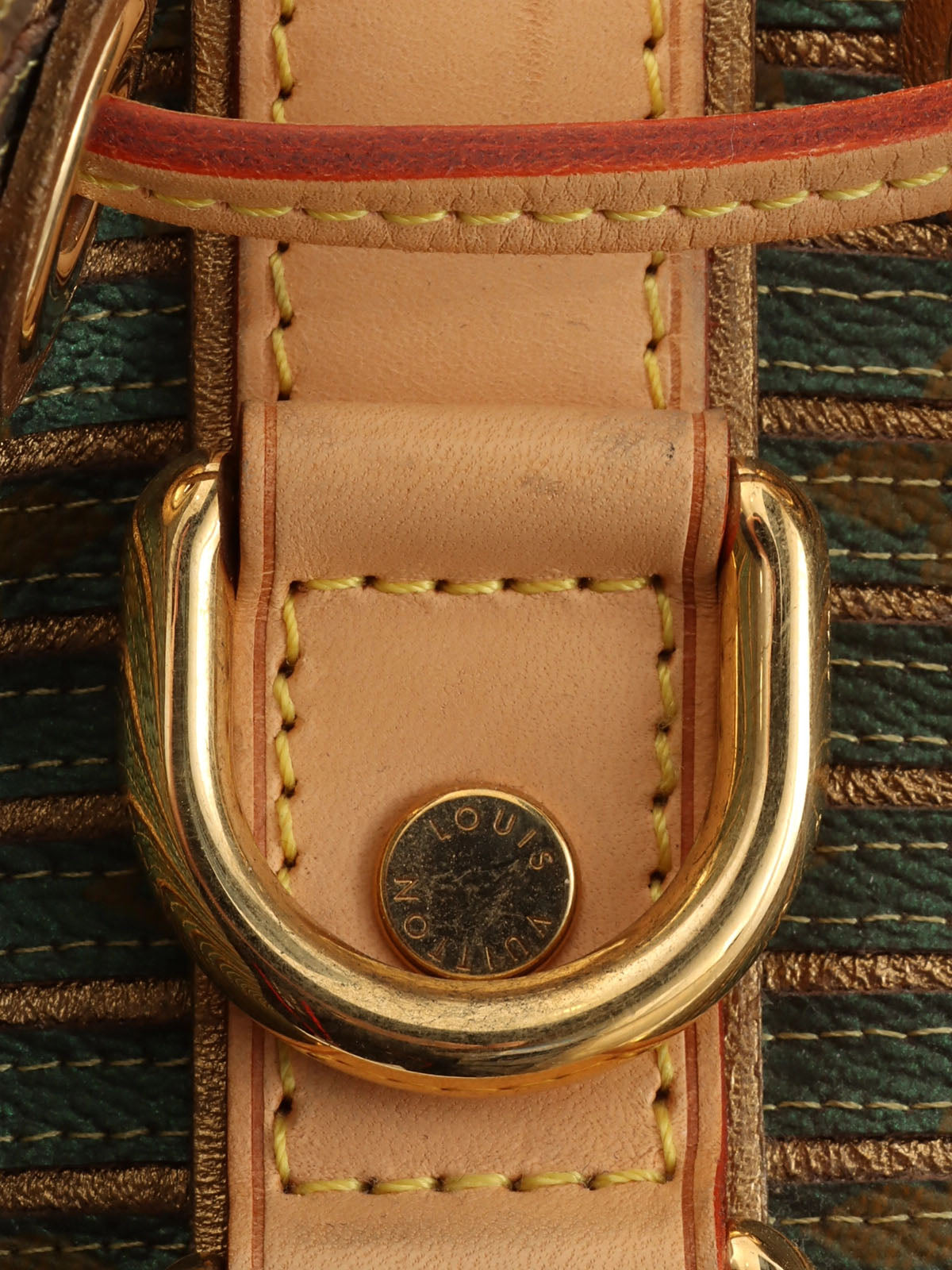 2010 Canvas Monogram Eden Neo Green/Gold