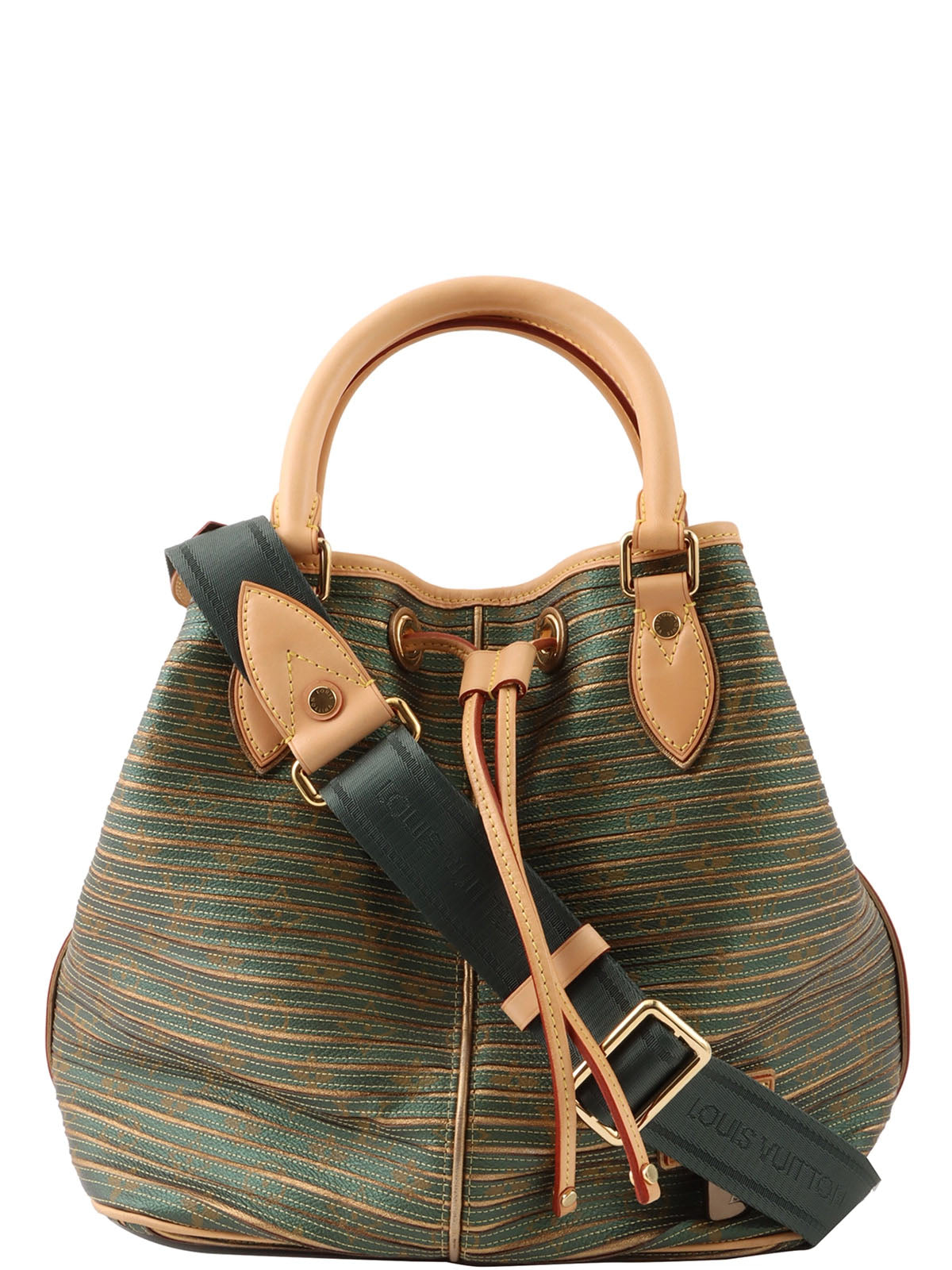 2010 Canvas Monogram Eden Neo Green/Gold