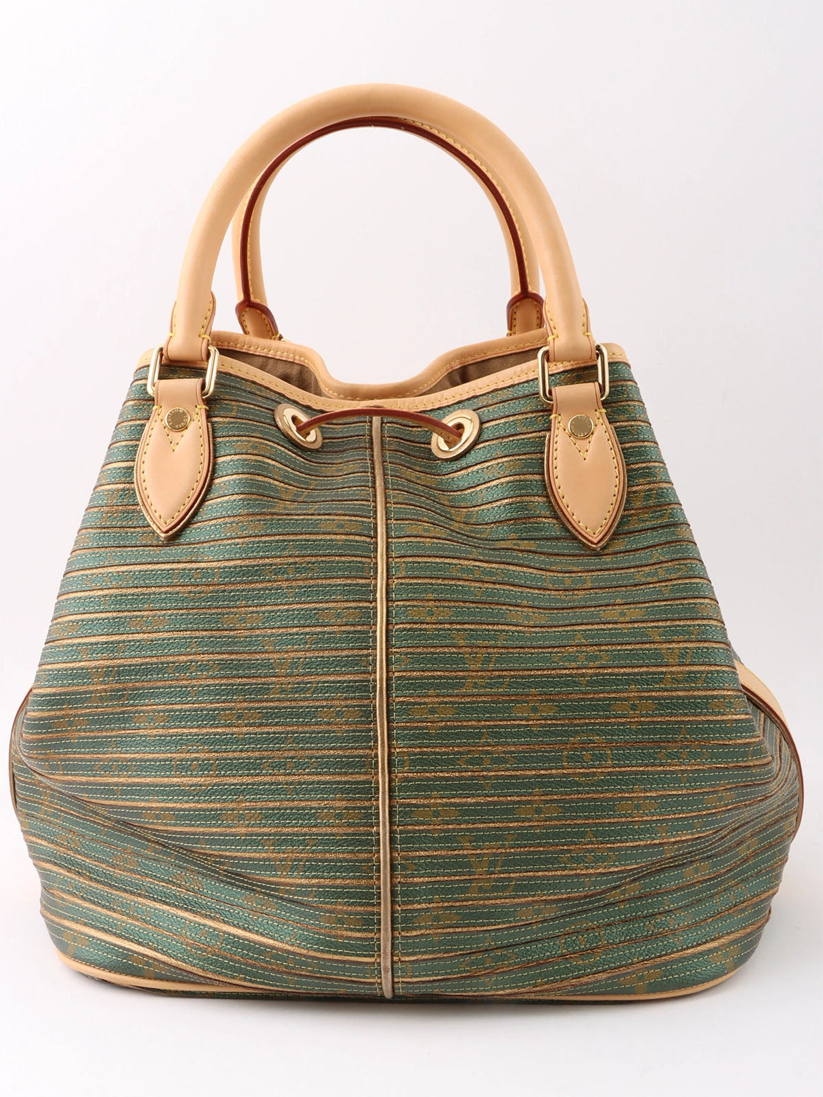 2010 Canvas Monogram Eden Neo Green/Gold