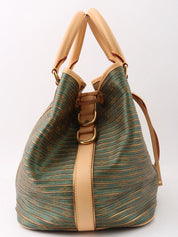 2010 Canvas Monogram Eden Neo Green/Gold