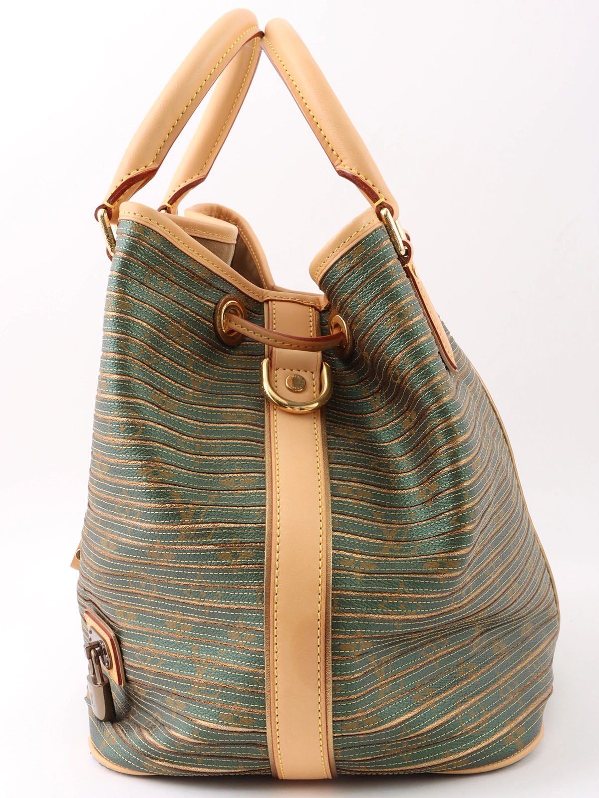 2010 Canvas Monogram Eden Neo Green/Gold
