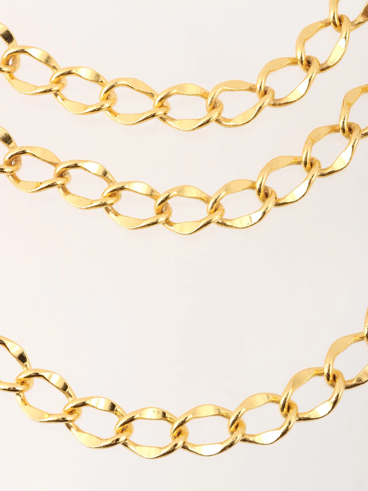 1994 CC mark coin charm chain belt gold
