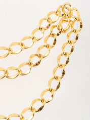 1994 CC mark coin charm chain belt gold