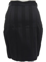 ストライプパターンメデューサボタンセットアップ ブラック