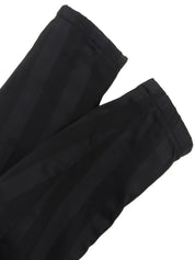 ストライプパターンメデューサボタンセットアップ ブラック