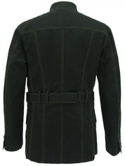 Logo Buckle Safari Jacket in Khaki/Black