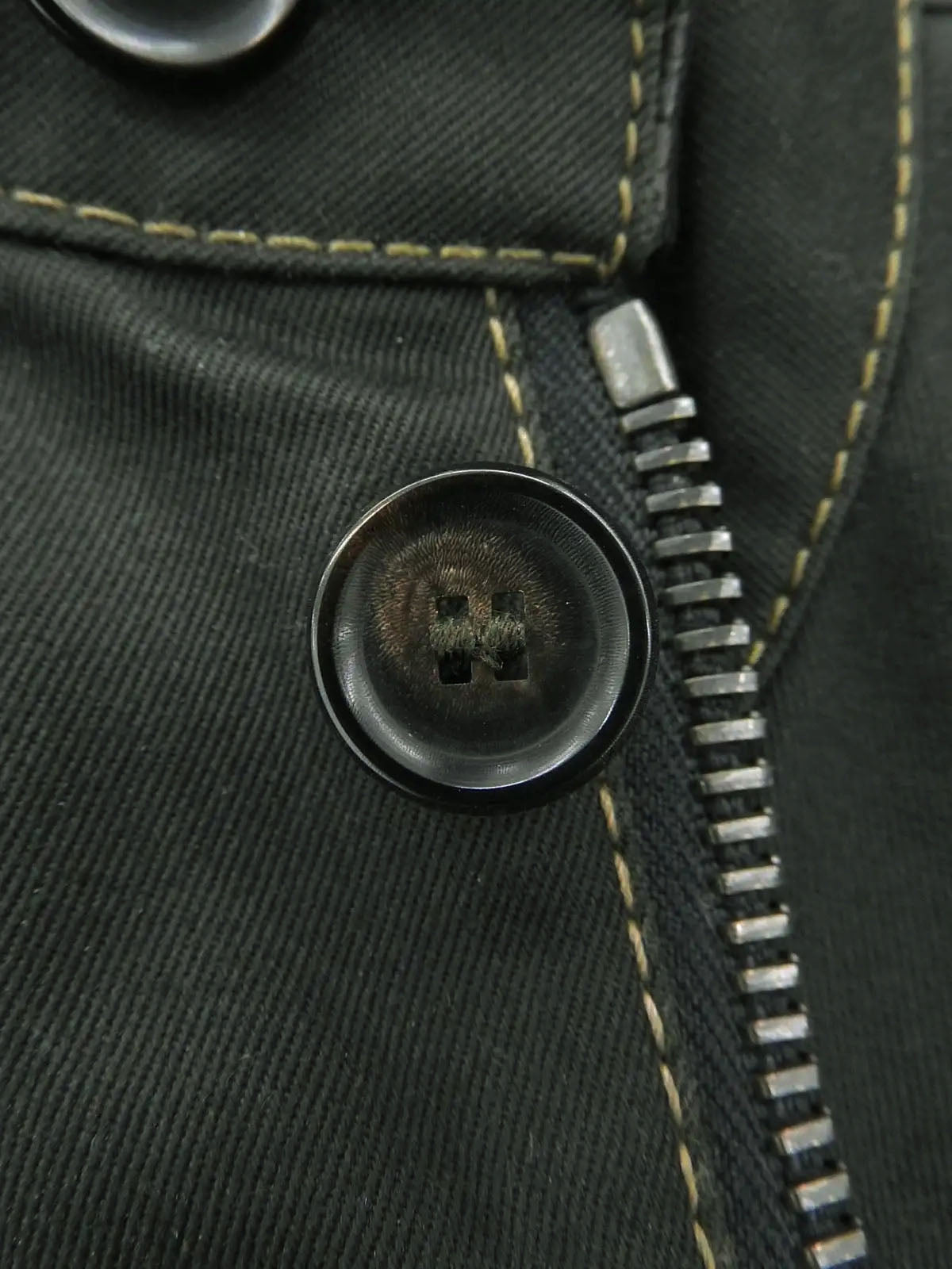 Logo Buckle Safari Jacket in Khaki/Black
