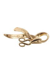 2002 Ribbon Scissors Brooch Gold
