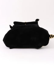 1995 Velvet Double CC Turnlock Backpack Black