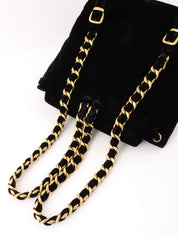 1995 Velvet Double CC Turnlock Backpack Black