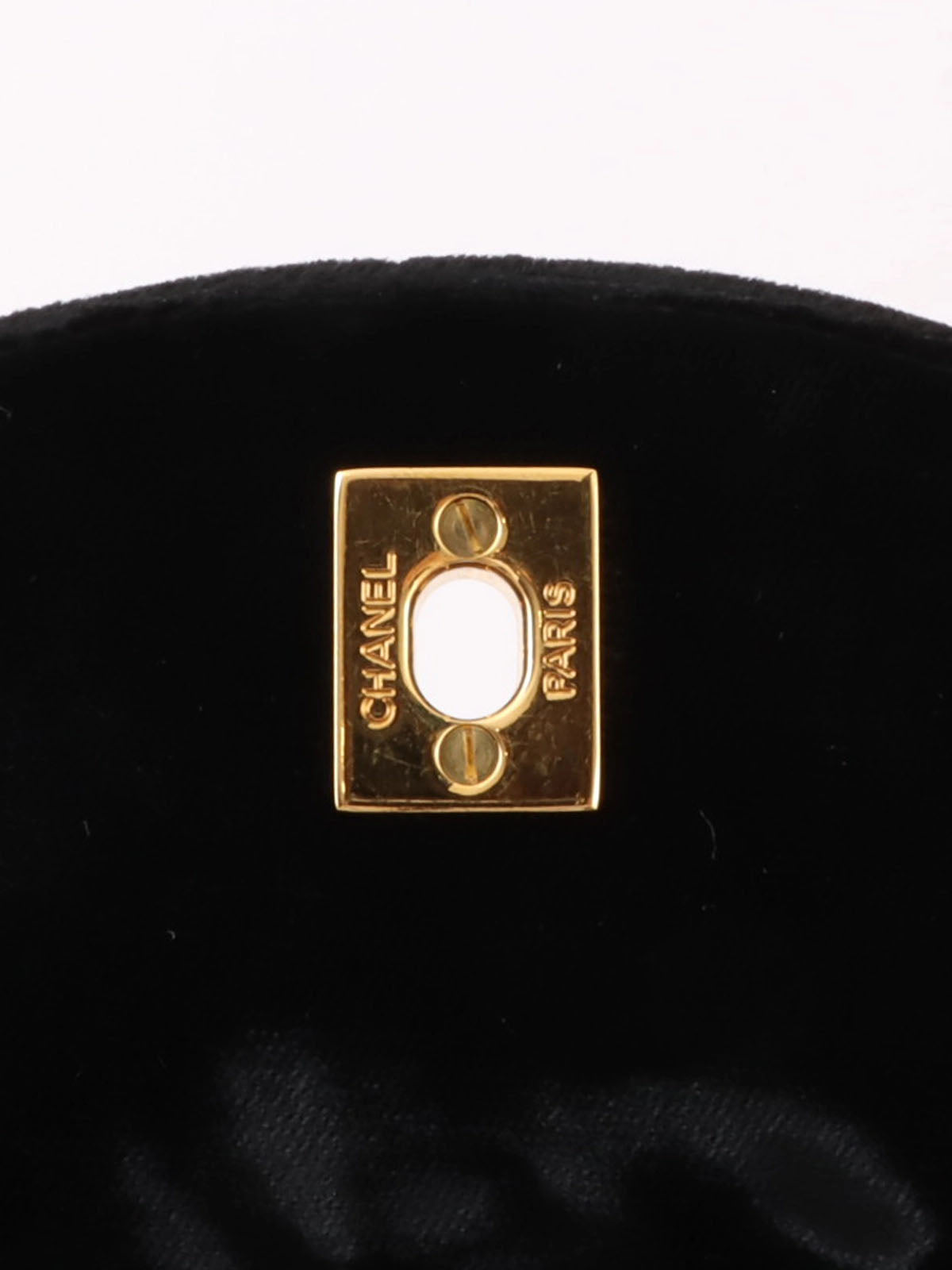 1995 Velvet Double CC Turnlock Backpack Black