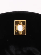 1995 Velvet Double CC Turnlock Backpack Black