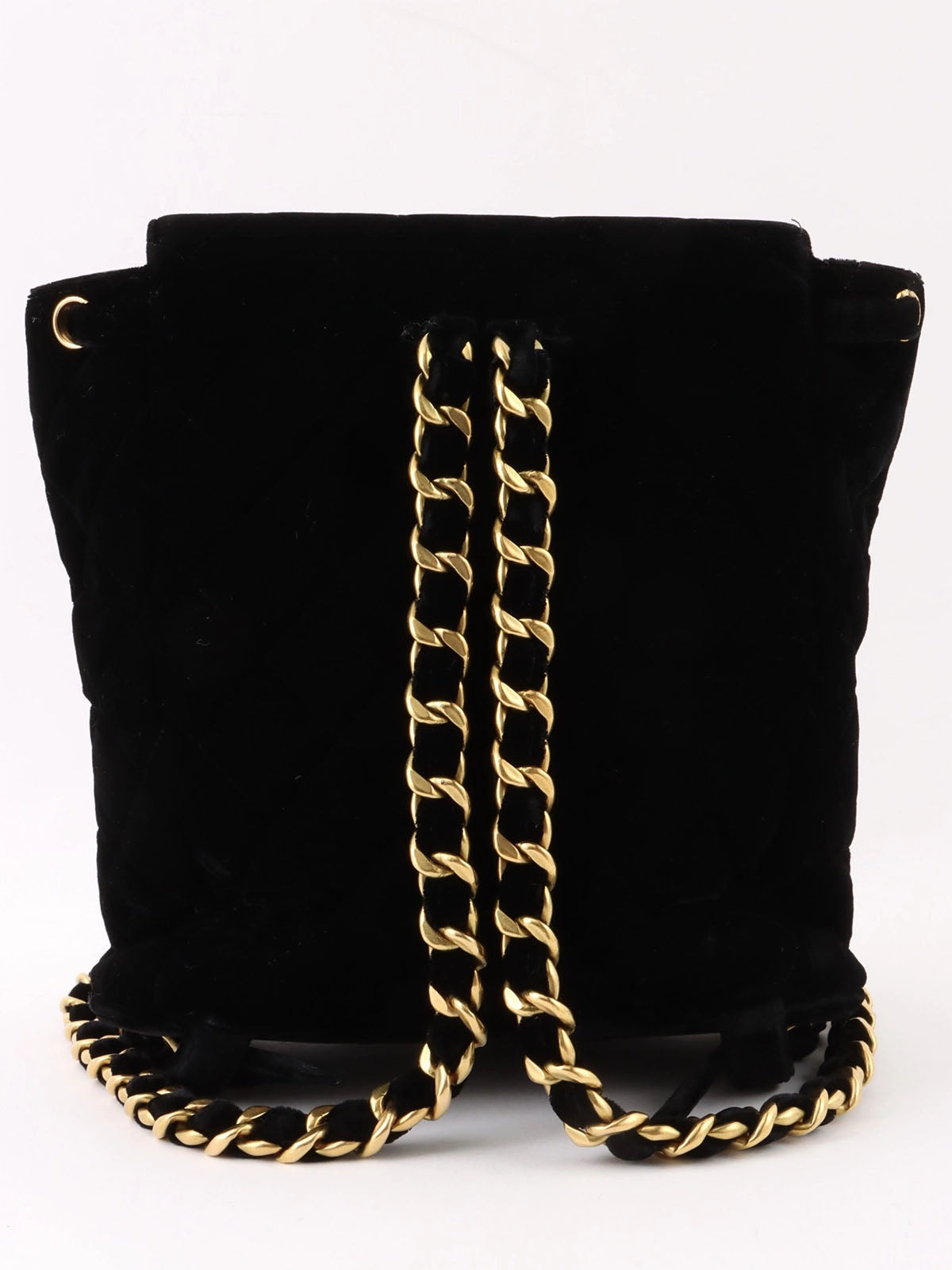 1995 Velvet Double CC Turnlock Backpack Black