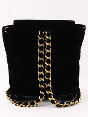 1995 Velvet Double CC Turnlock Backpack Black