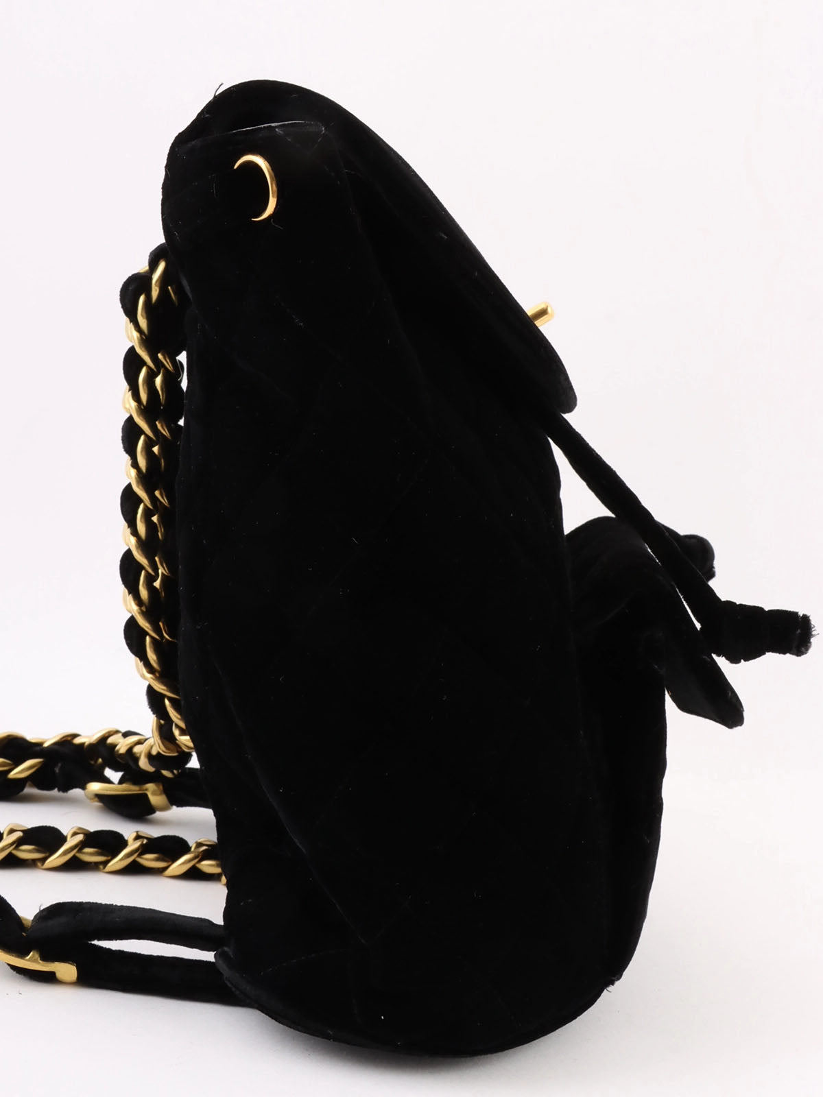 1995 Velvet Double CC Turnlock Backpack Black