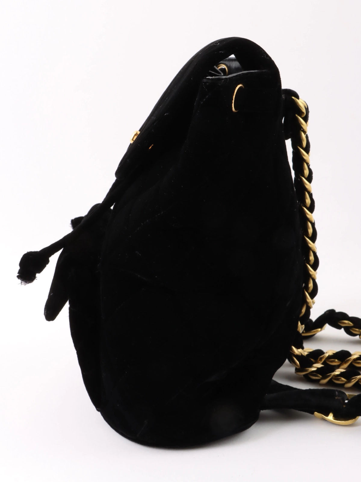 1995 Velvet Double CC Turnlock Backpack Black