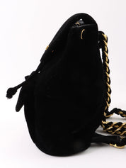 1995 Velvet Double CC Turnlock Backpack Black