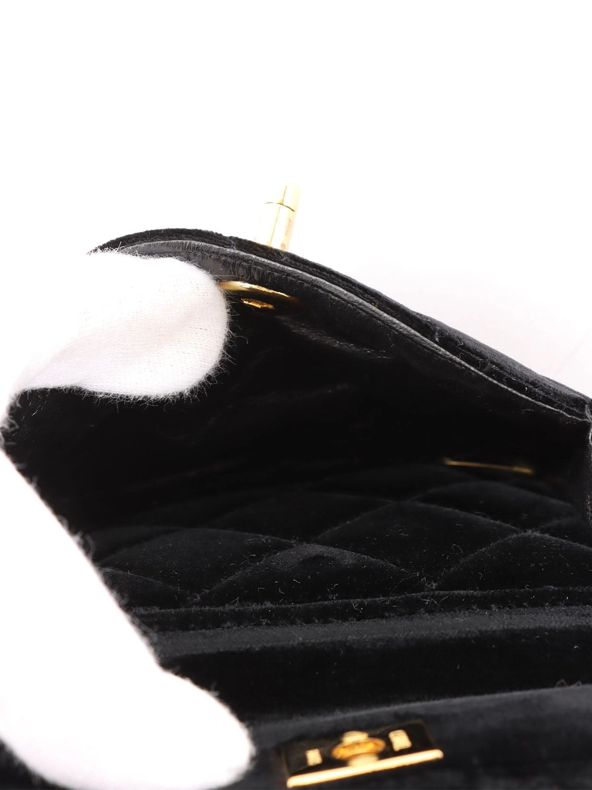 1995 Velvet Double CC Turnlock Backpack Black