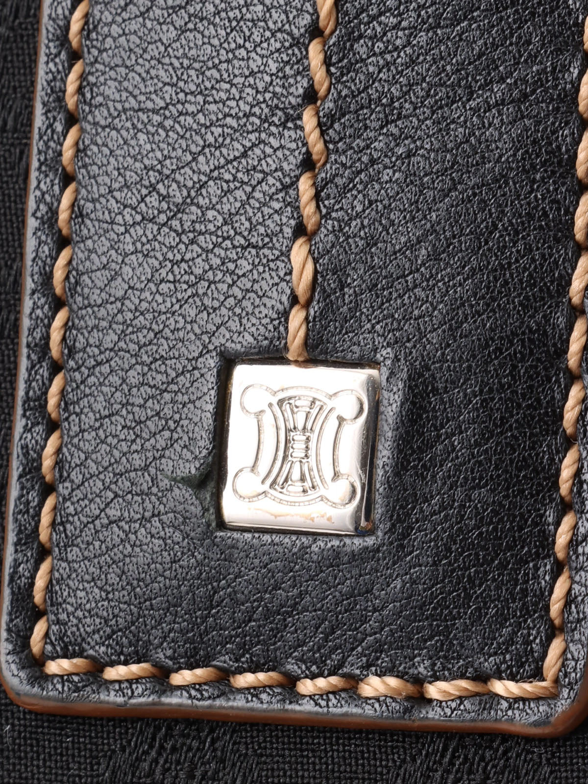 Macadam Pattern Tote Bag Black