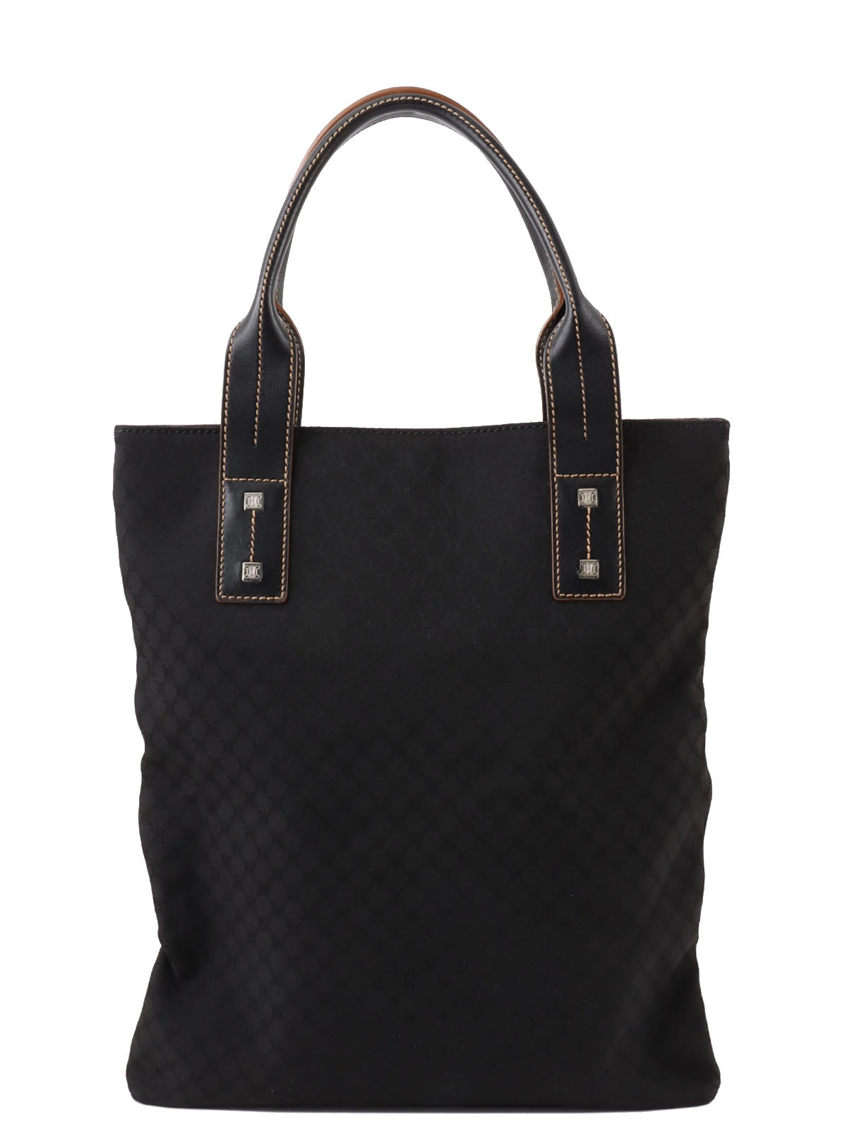 Macadam Pattern Tote Bag Black