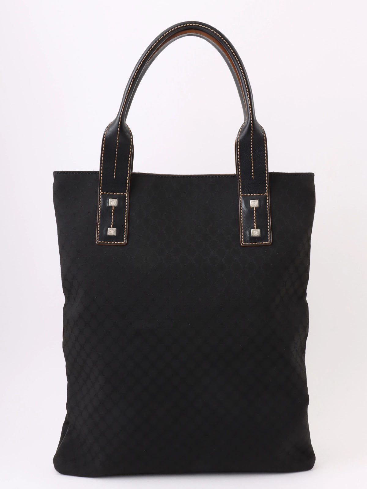 Macadam Pattern Tote Bag Black