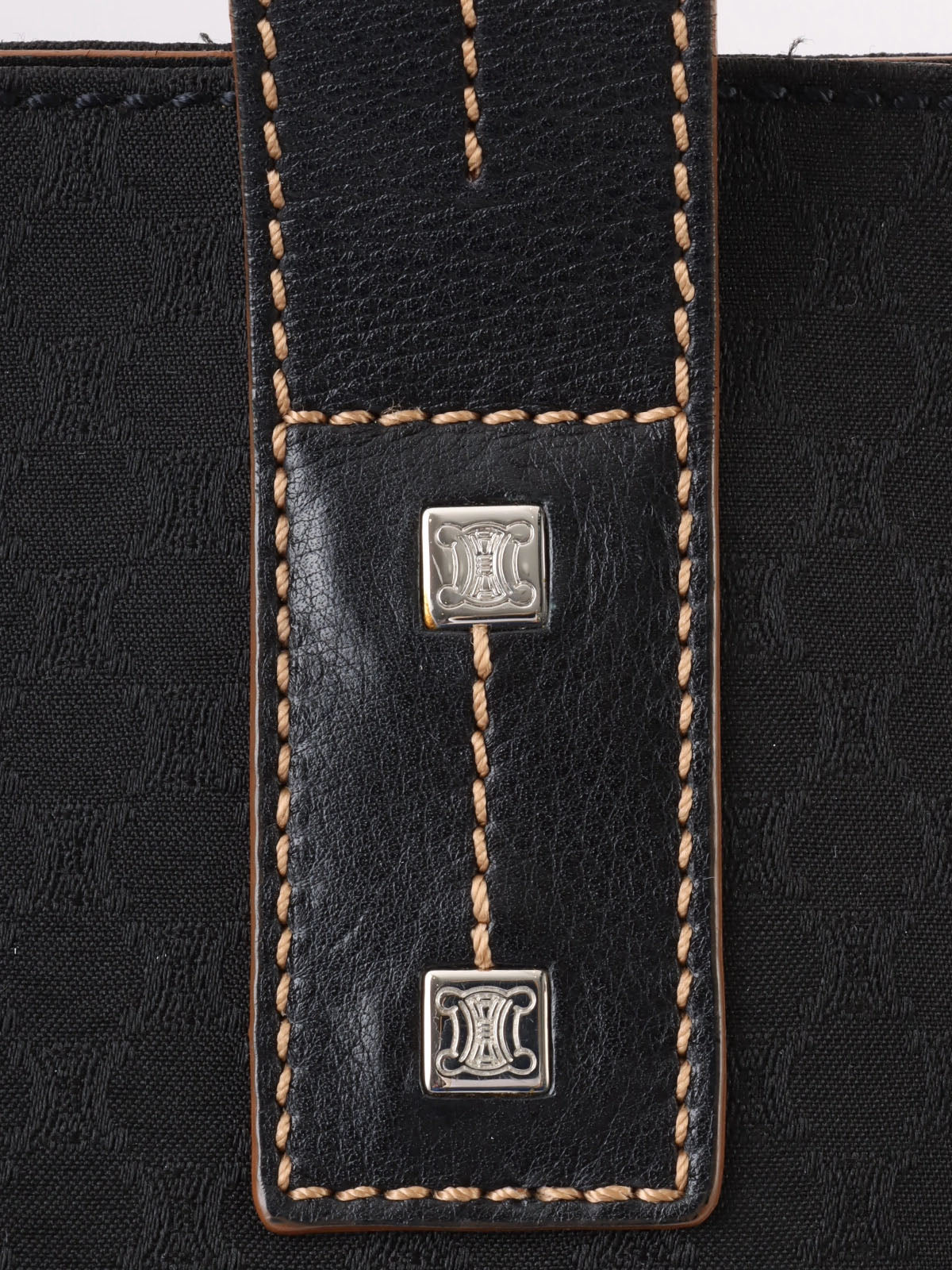 Macadam Pattern Tote Bag Black