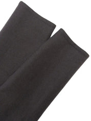 Cashmere collarless coat in charcoal gray
