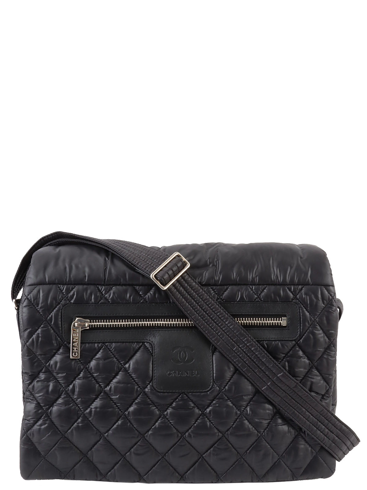 2009 Nylon Coco Cocoon Messenger Bag, Black