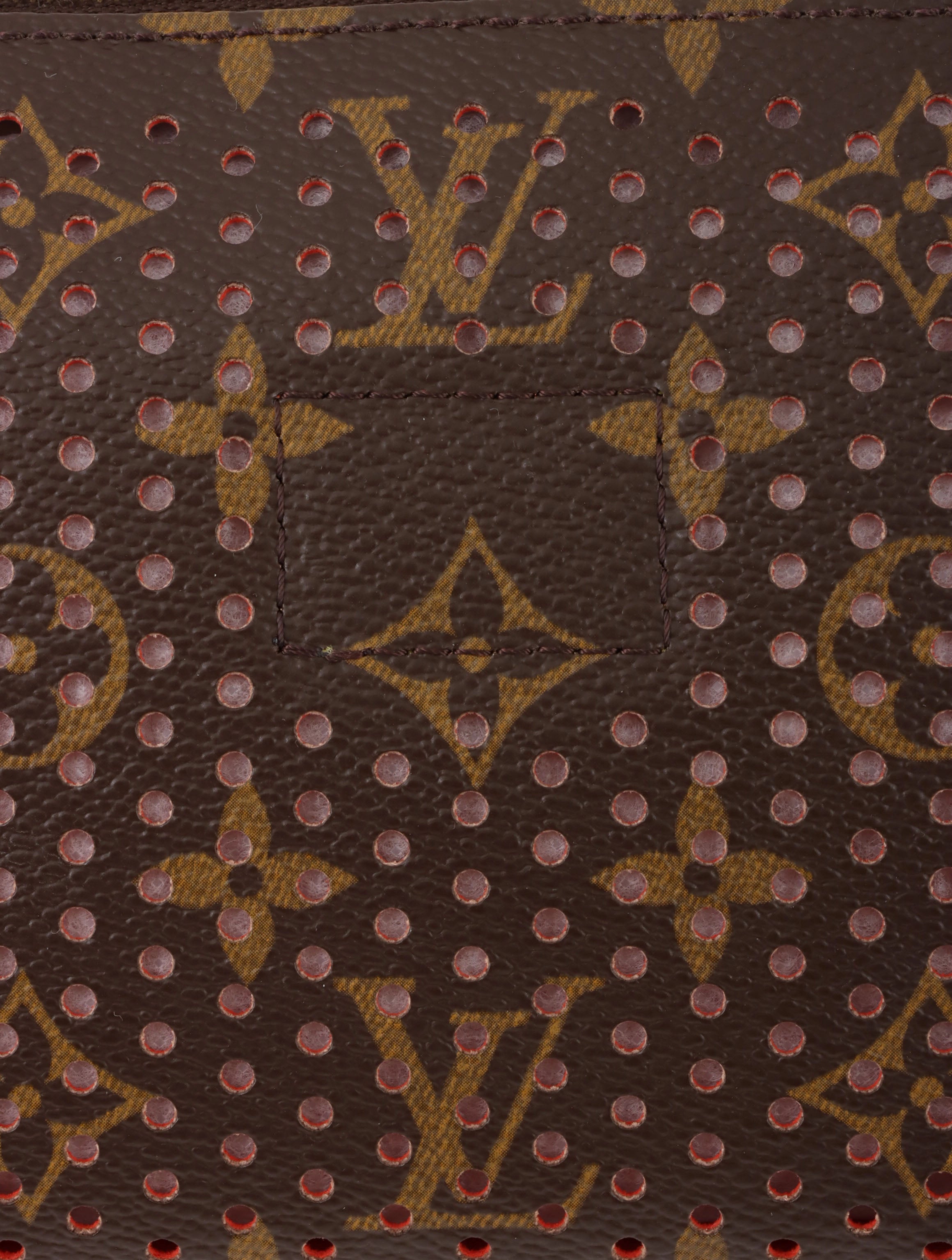 2006 Canvas Monogram Perfo Pochette Accessoires Brown/Orange