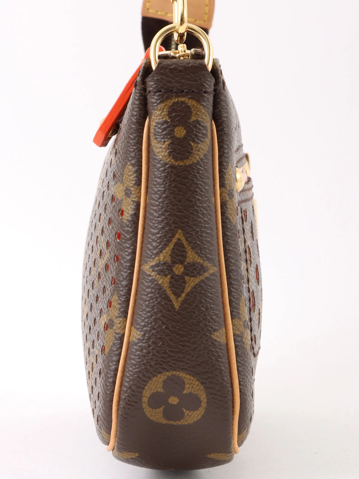2006 Canvas Monogram Perfo Pochette Accessoires Brown/Orange