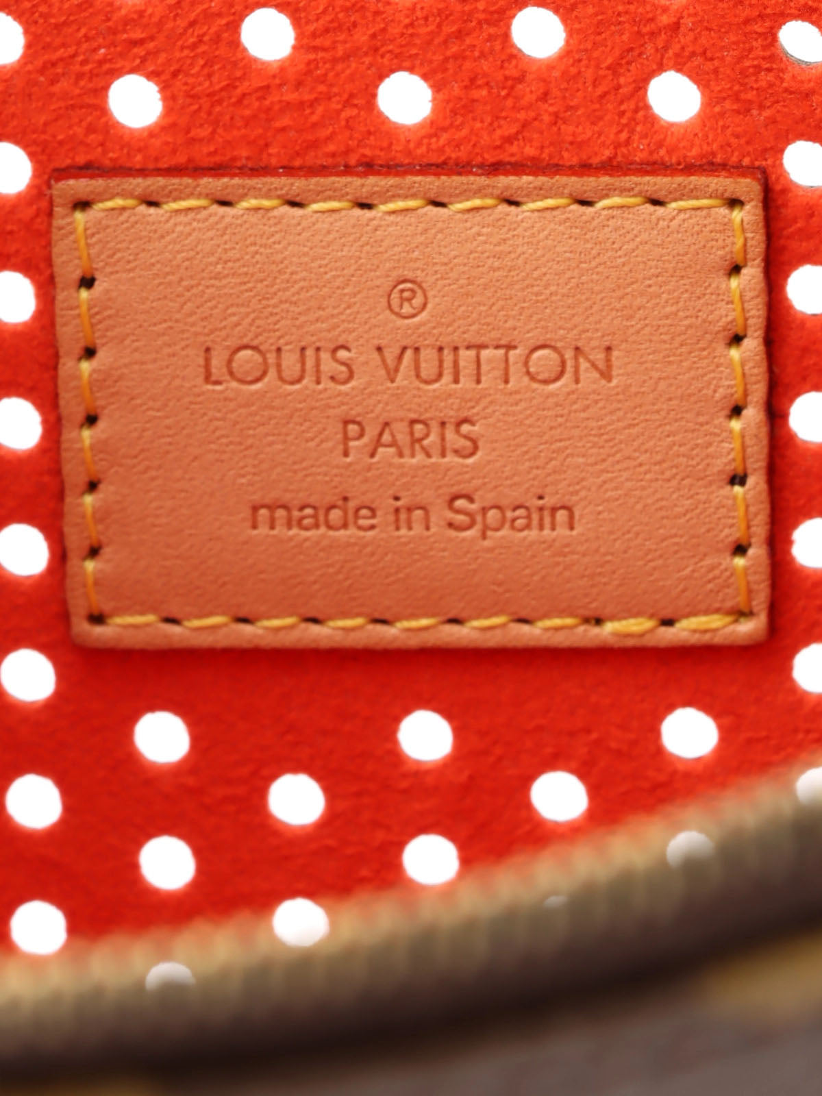 2006 Canvas Monogram Perfo Pochette Accessoires Brown/Orange