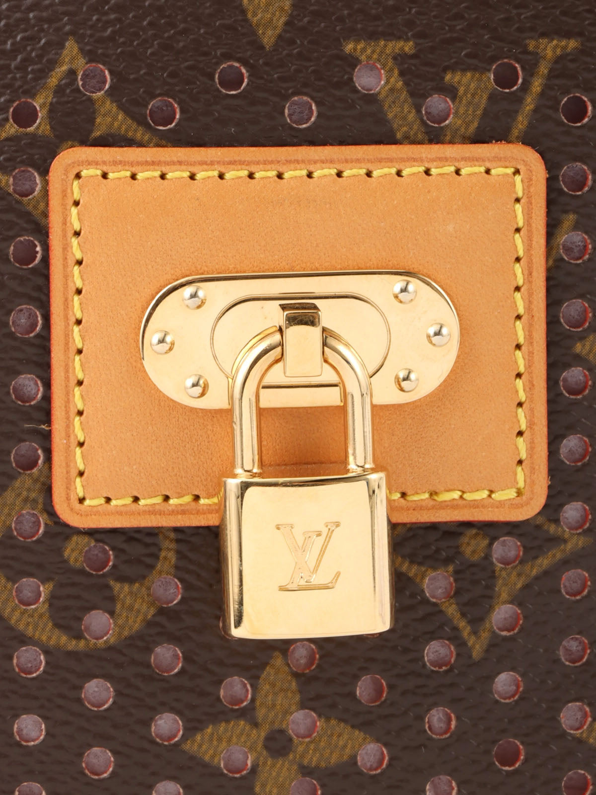 2006 Canvas Monogram Perfo Pochette Accessoires Brown/Orange