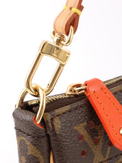 2006 Canvas Monogram Perfo Pochette Accessoires Brown/Orange