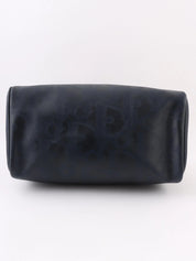 Trotter Pattern Logo Plate Boston Bag Navy