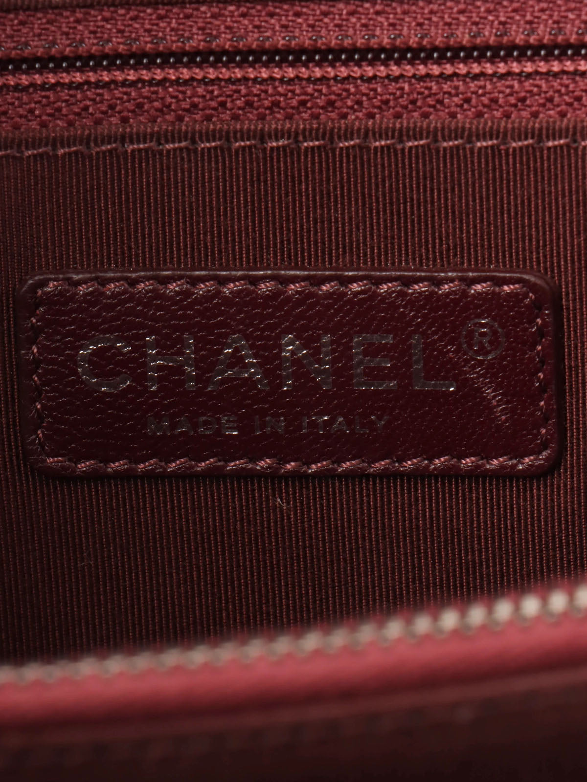 2014 Chevron Stitch Boy Chanel Tote Bag in Black