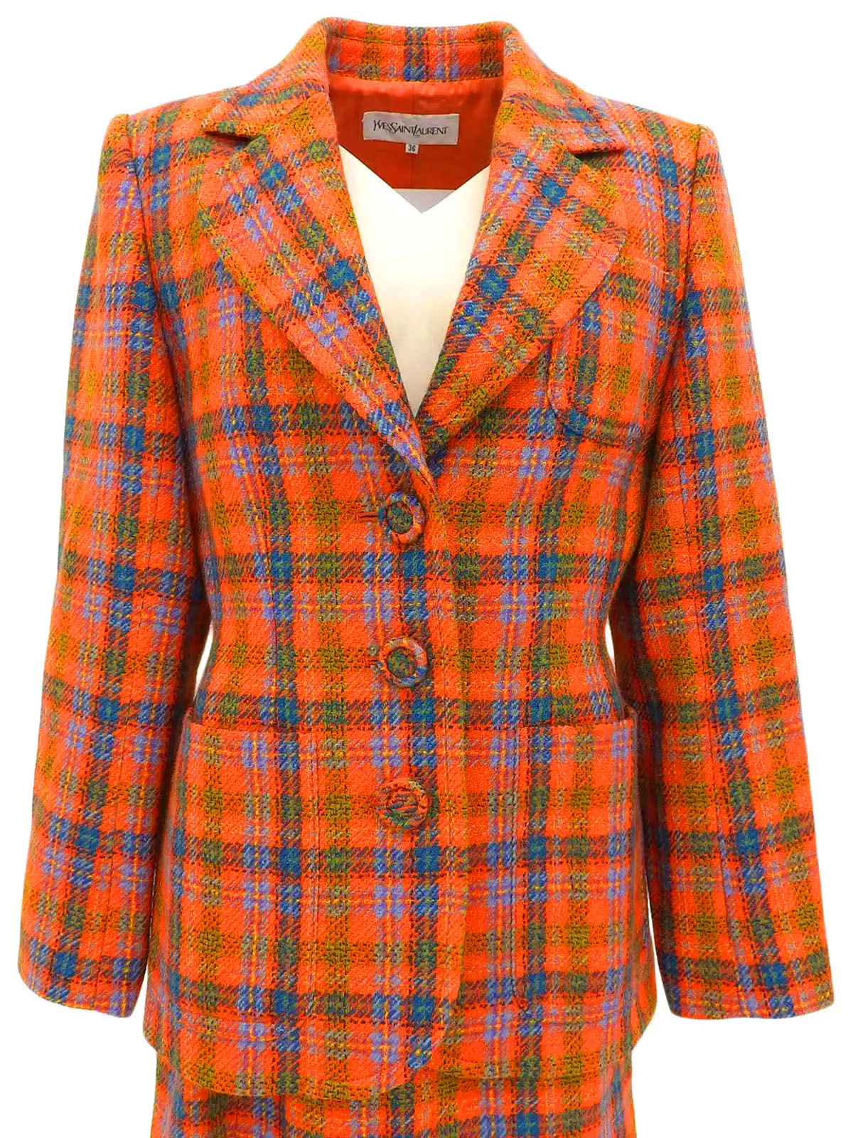 Check Pattern Set Up in Orange/Multi