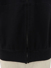 Zip cardigan in black
