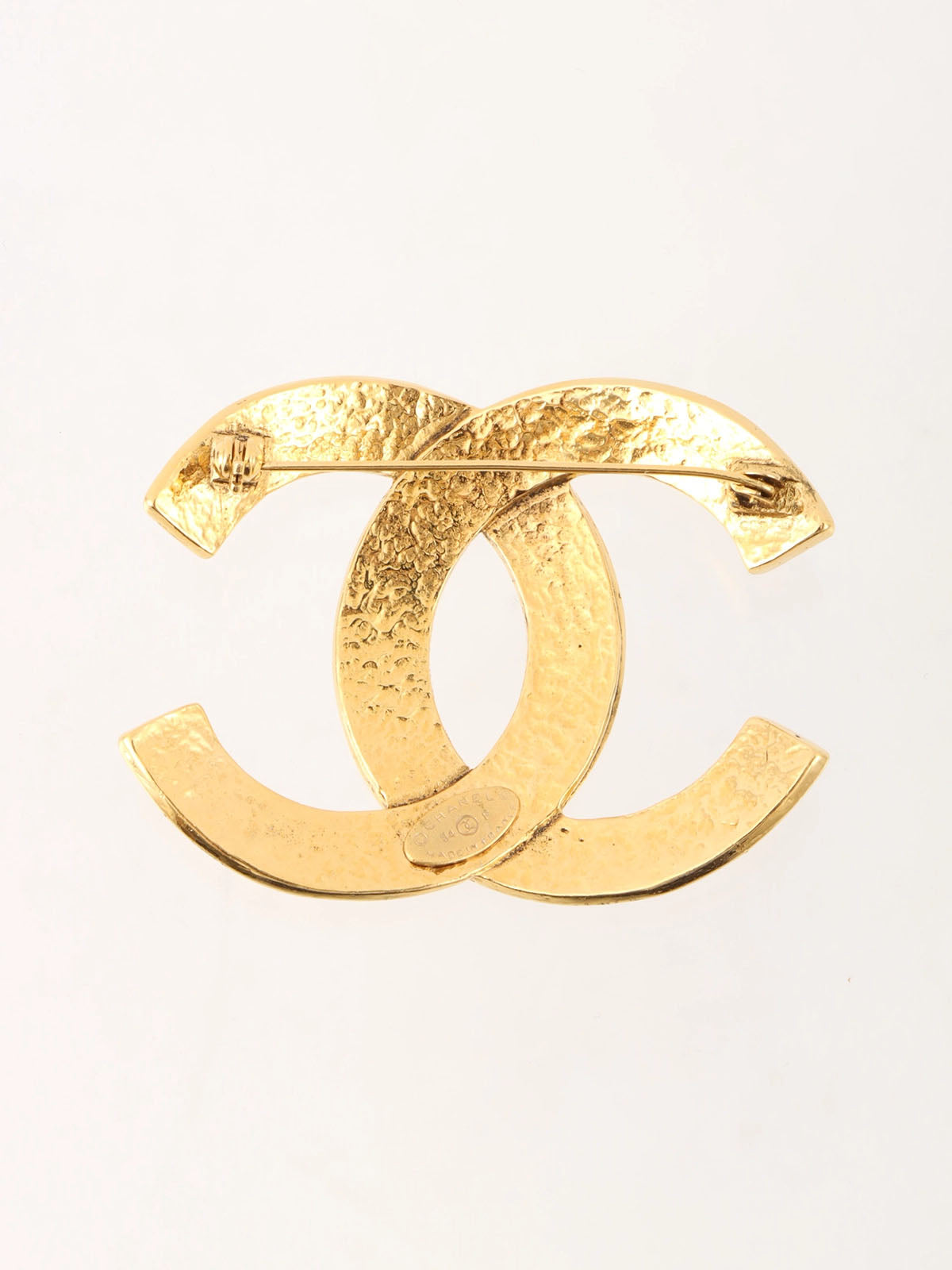 1994 Big CC Mark Brooch Gold