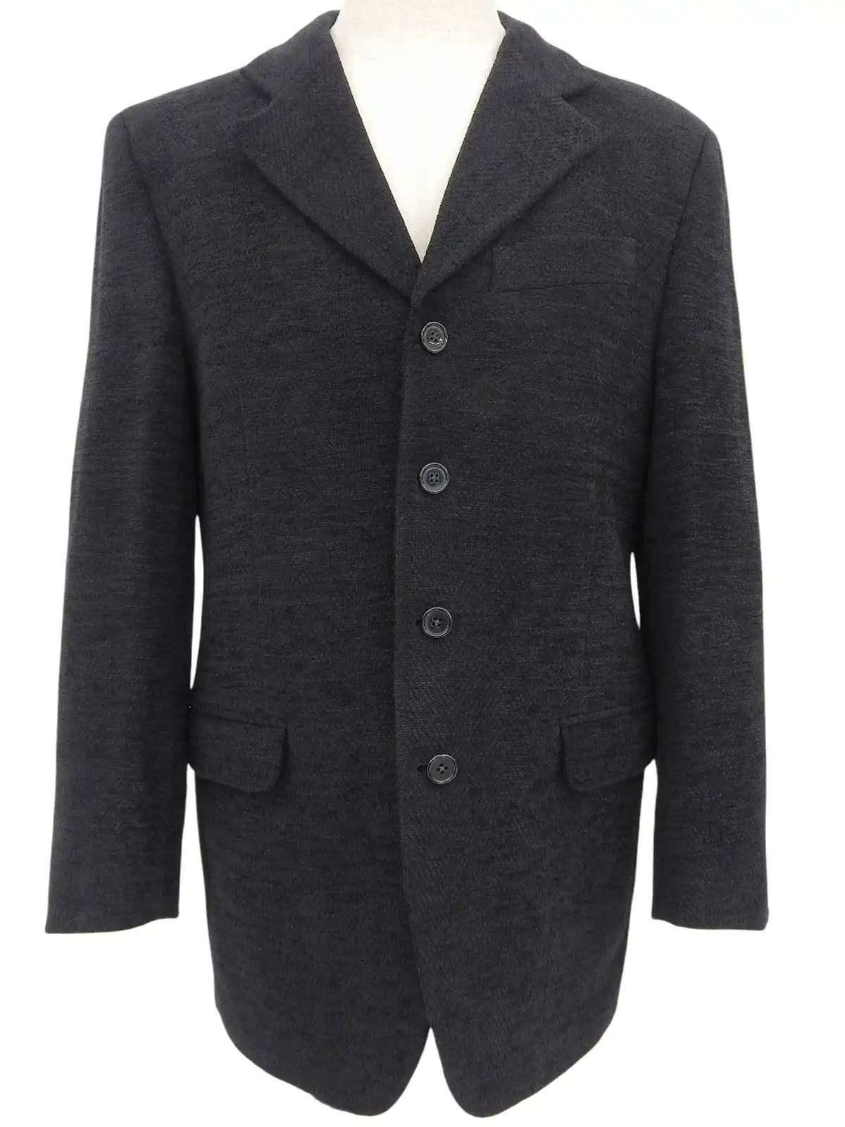 羊毛夹克外套 黑色